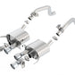 Borla 2014 Chevrolet Corvette C7 6.2L 8cyl ATAK Exhaust w/ NPP Dual Mode (rear section only) - Racecraft Industries