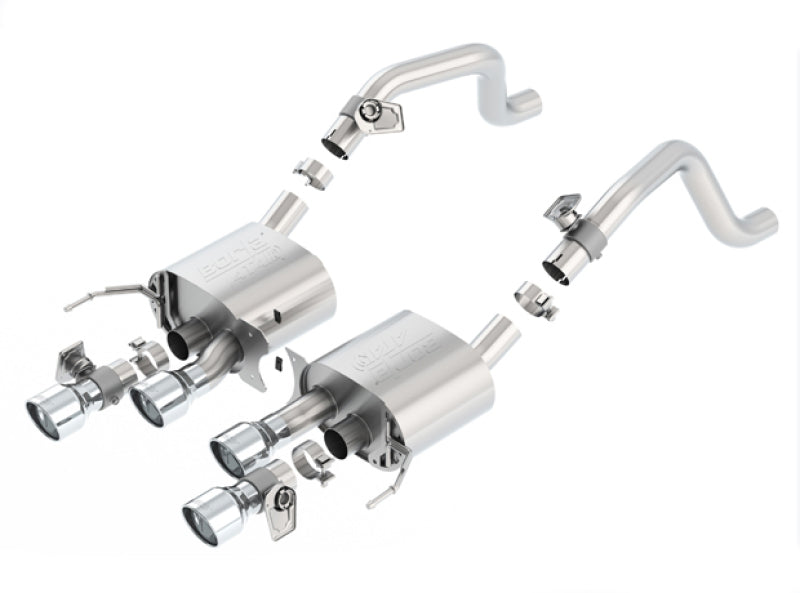 Borla 2014 Chevrolet Corvette C7 6.2L 8cyl ATAK Exhaust w/ NPP Dual Mode (rear section only) - Racecraft Industries