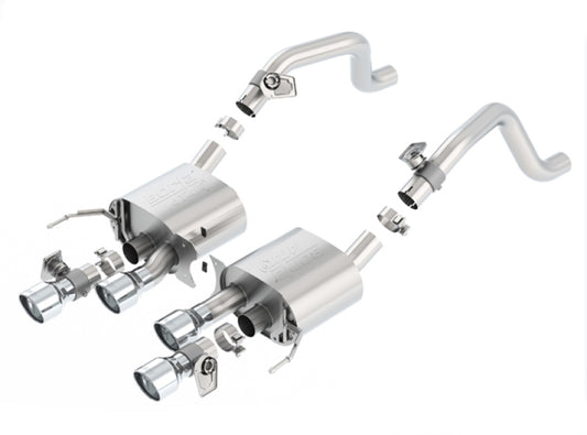 Borla 2014 Chevrolet Corvette C7 6.2L 8cyl ATAK Exhaust w/ NPP Dual Mode (rear section only) - Racecraft Industries