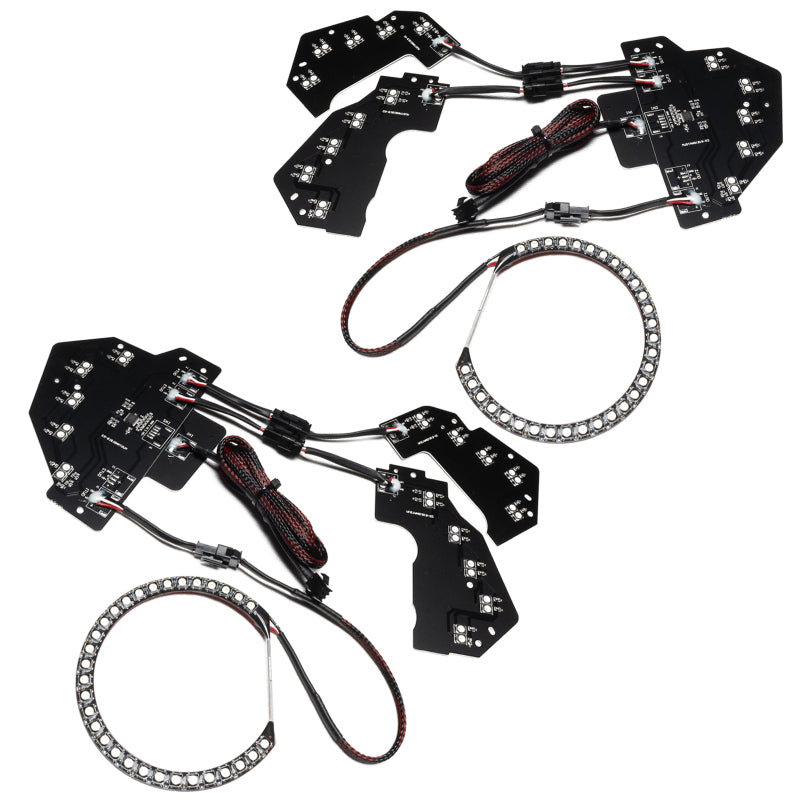 Oracle 18-21 Ford Mustang Dynamic DRL w/ Halo Kit & Sequential Turn Signal - ColorSHIFT SEE WARRANTY - Racecraft Industries