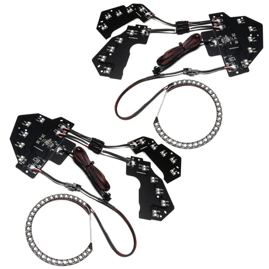 Oracle 18-21 Ford Mustang Dynamic DRL w/ Halo Kit & Sequential Turn Signal - ColorSHIFT SEE WARRANTY - Racecraft Industries