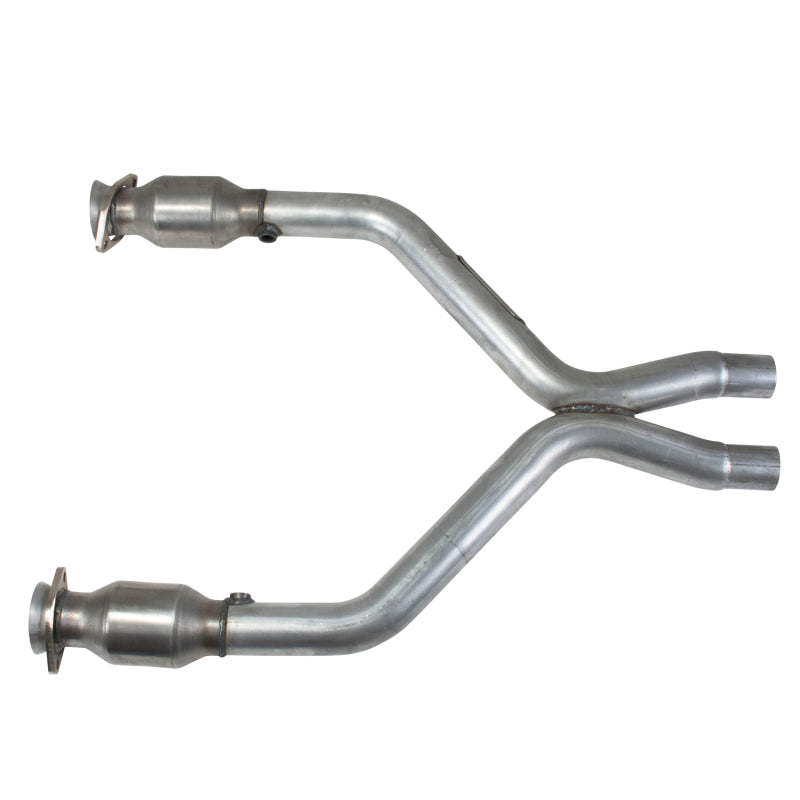 BBK 11-14 Mustang 3.7 V6 Short Mid X Pipe With Catalytic Converters 2-1/2 For BBK Long Tube Headers - Racecraft Industries