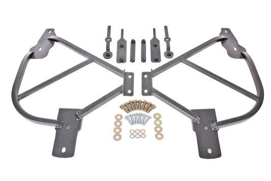 BMR 10-15 5th Gen Camaro Bolt-On Subframe Connectors - Black Hammertone - Racecraft Industries