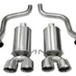 Corsa 2005-2007 Chevrolet Corvette C6 6.0L V8 Polished Xtreme Axle-Back Exhaust - Racecraft Industries