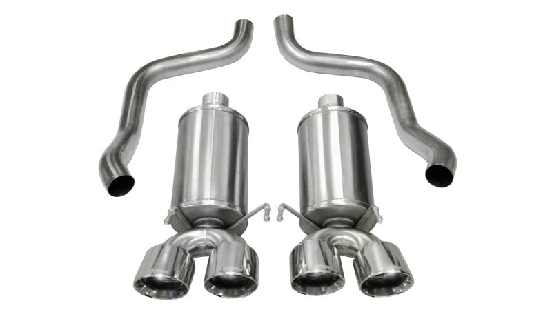 Corsa 2005-2007 Chevrolet Corvette C6 6.0L V8 Polished Xtreme Axle-Back Exhaust - Racecraft Industries