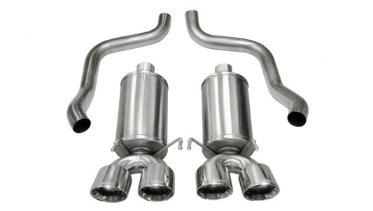 Corsa 2005-2007 Chevrolet Corvette C6 6.0L V8 Polished Xtreme Axle-Back Exhaust - Racecraft Industries