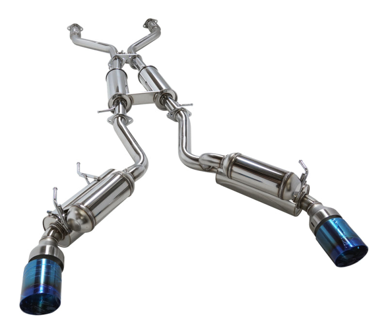 HKS 09+ 370z Dual Hi-Power Titanium Tip Catback Exhaust (requires removal of emissions canister shie - Racecraft Industries