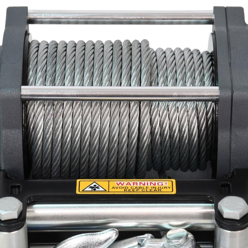 Superwinch 4500 LBS 12V DC 15/64in x 50ft Steel Rope Terra 4500 Winch - Gray Wrinkle - Racecraft Industries