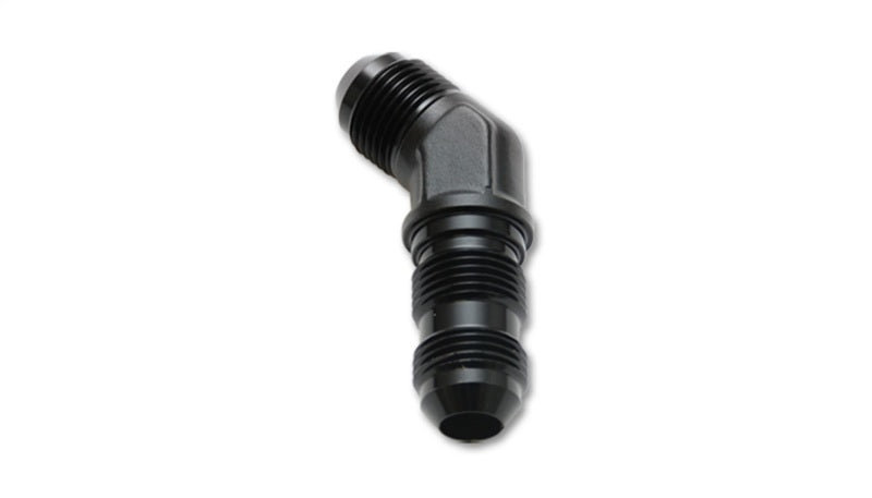 Vibrant -8AN Bulkhead Adapter 45 Degree Elbow Fitting - Anodized Black Only - Racecraft Industries