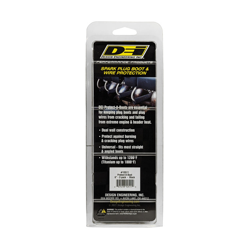 DEI Protect-A-Boot - 6in - 2-pack - Black - Racecraft Industries