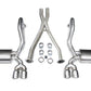 Corsa 1997-2004 Chevrolet Corvette C5 Z06 5.7L V8 Polished Xtreme Cat-Back + XO Exhaust - Racecraft Industries