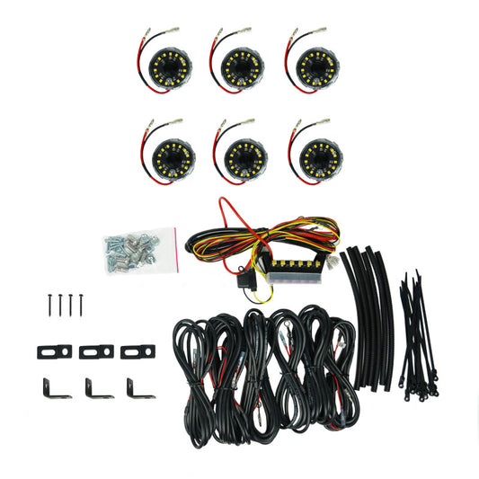 KC HiLiTES Cyclone V2 LED - Rock Light - 6-Light System - Clear - 5W Flood Beam - Racecraft Industries