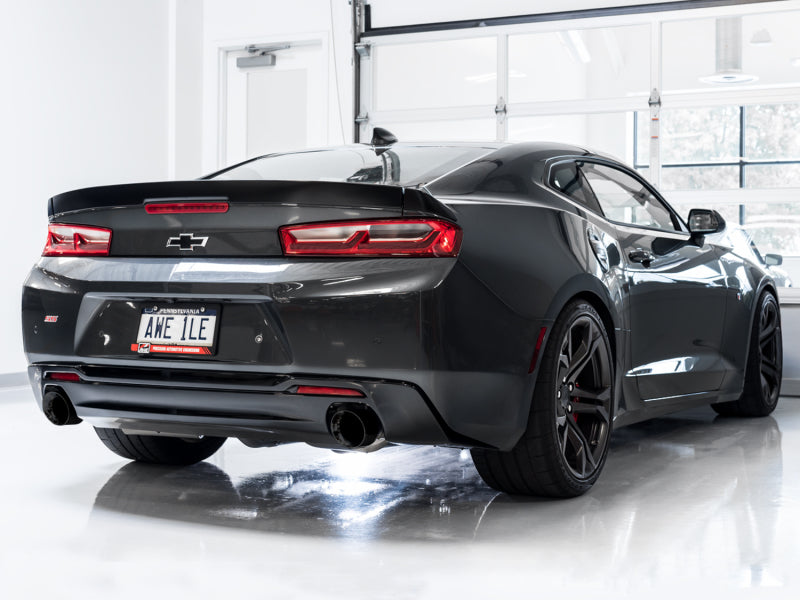 AWE Tuning 16-19 Chevrolet Camaro SS Axle-back Exhaust - Track Edition (Diamond Black Tips) - Racecraft Industries