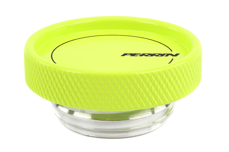 Perrin 02-21 Subaru WRX / 2022 BRZ & GR86 / 04-21 STI / 00-18 Forester XT Oil Fill Cap - Neon Yellow - Racecraft Industries