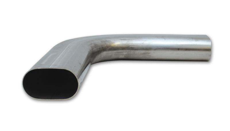 Vibrant 3.5in Oval (Nominal Size) T304 SS 90 deg Mandrel Bend 6in x 6in leg lengths - Racecraft Industries