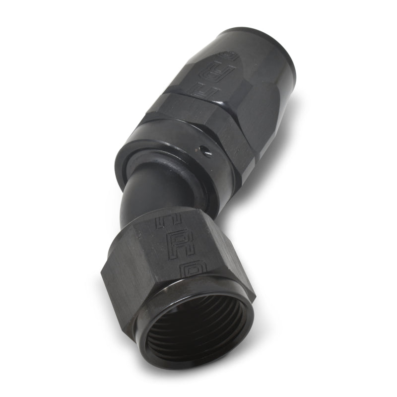 Russell Performance -6 AN Black 45 Degree Full Flow Hose End - Racecraft Industries