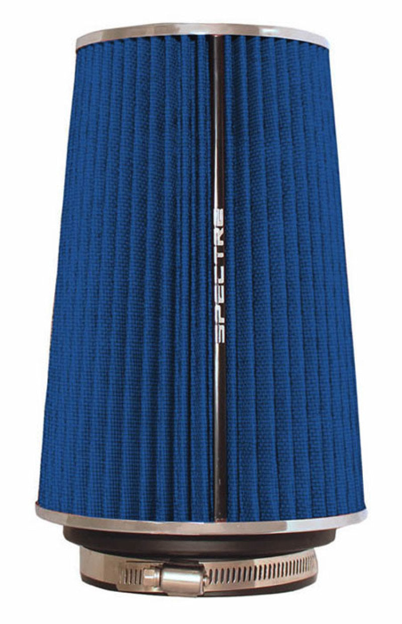 Spectre Adjustable Conical Air Filter 9-1/2in. Tall (Fits 3in. / 3-1/2in. / 4in. Tubes) - Blue - Racecraft Industries