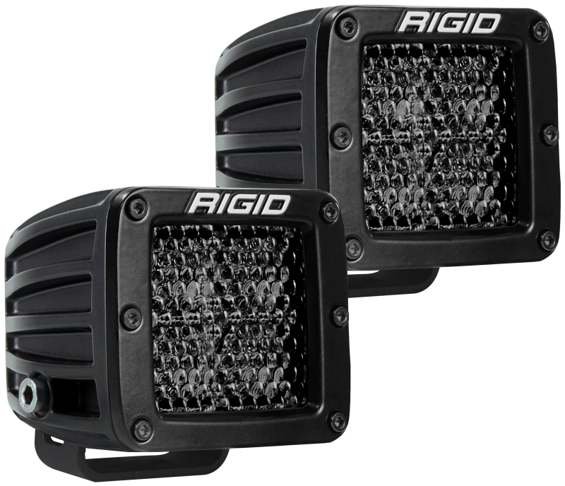 Rigid Industries D Series PRO Midnight Edition - Spot - Diffused - Pair - Racecraft Industries