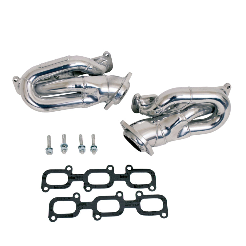 BBK 11-15 Ford Mustang 3.7L Shorty Tuned Length Headers - 1-5/8 Silver Ceramic (CARB EO 11-14 Only) - Racecraft Industries