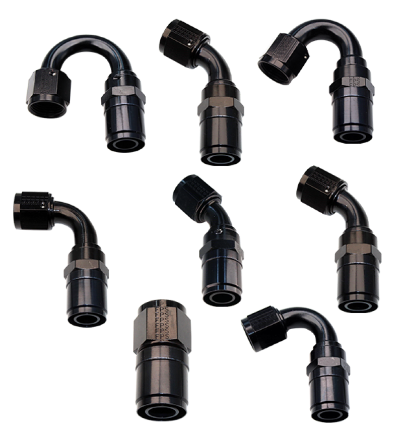 Fragola -10AN Race-Rite Crimp-On Hose End 90 Degree - Racecraft Industries