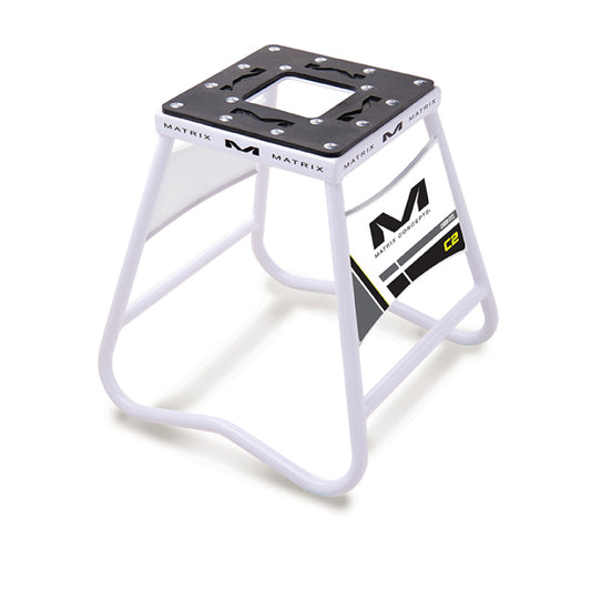 Matrix Concepts C2 Steel Stand with Nameplate - White - Racecraft Industries