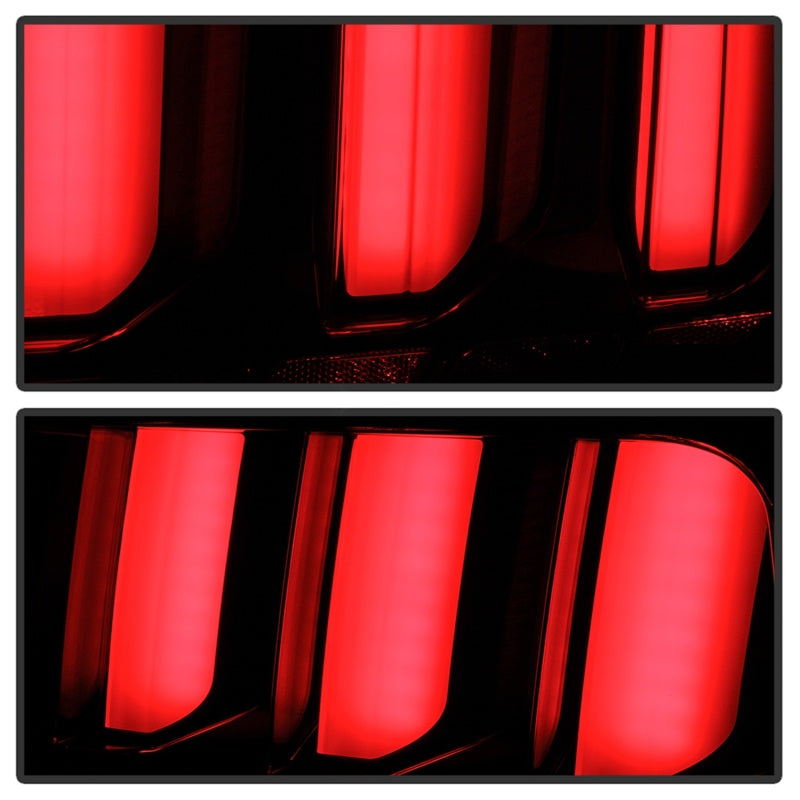 Spyder 05-09 Ford Mustang (White Light Bar) LED Tail Lights - Black ALT-YD-FM05V3-LED-BK - Racecraft Industries