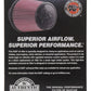 K&N Universal Air Filter (4in. Flange / 6in. Base OD / 4-5/8in. Top OD / 6in. Height) - Racecraft Industries