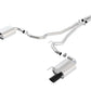 Borla S-Type Cat-Back 15-17 Ford Mustang GT 5.0L V8 MT/AT 2.5in pipe 4in tip (Black Chrome) - Racecraft Industries