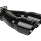 aFe Takeda 2.5in 304 Stainless Steel Clamp-on Exhaust Tip 2.5in Inlet 3in Dual Outlet - Black - Racecraft Industries
