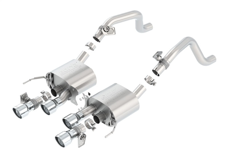 Borla 2014 Chevrolet Corvette C7 6.2L 8cyl ATAK Exhaust w/ NPP Dual Mode (rear section only) - Racecraft Industries