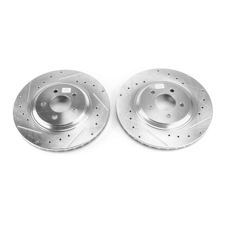 Power Stop 94-01 Ford Mustang Front Evolution Drilled & Slotted Rotors - Pair - Racecraft Industries