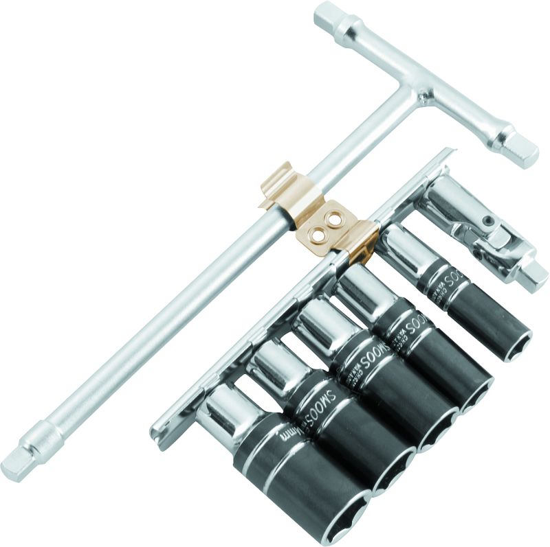 BikeMaster 1/4in Drive T-Handle Wrench Set - Metric 6-pt Sockets (8mm/10mm/12mm/13mm/14mm) - Racecraft Industries
