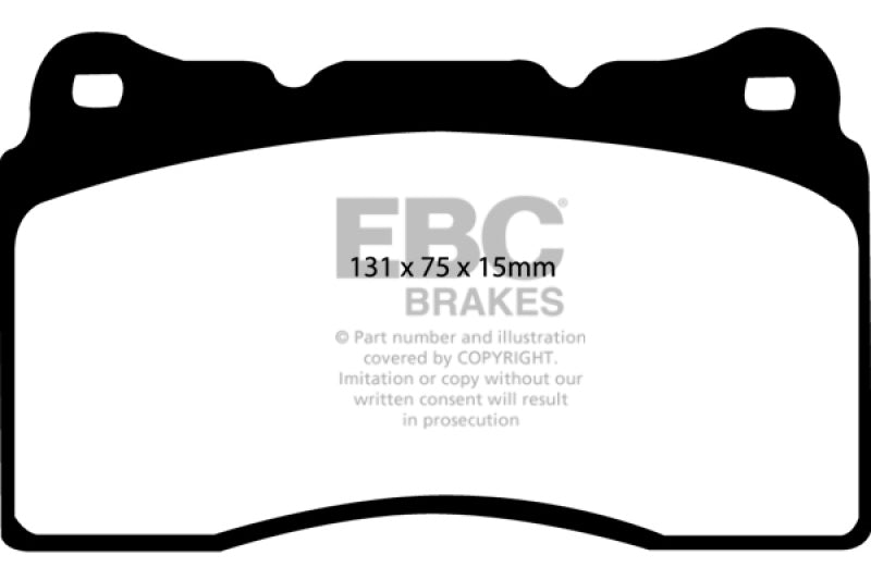 EBC 04-08 Acura TL 3.2 (Manual)(Brembo) Redstuff Front Brake Pads - Racecraft Industries