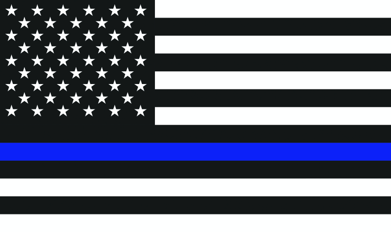 DragonFire Racing Whip Flag - Back the Blue - Racecraft Industries