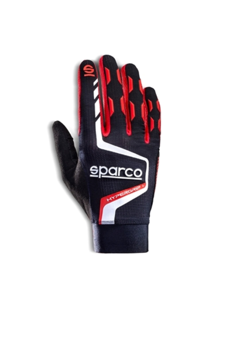 Sparco Gloves Hypergrip+ 10 Black/Red - Racecraft Industries