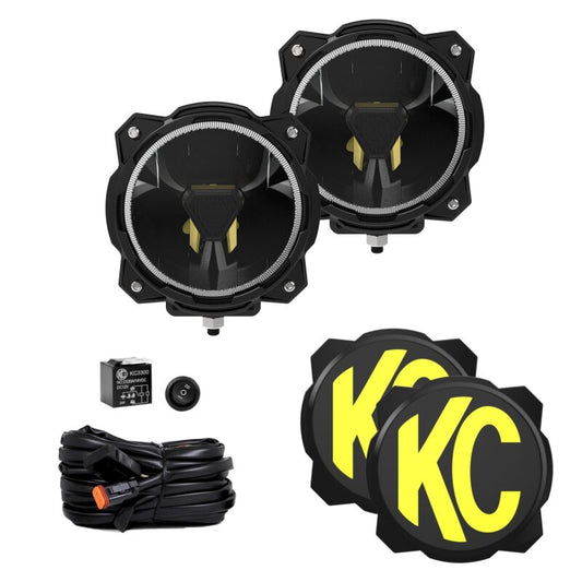 KC HiLiTES Gravity Titan LED 6in. - Pair Pack (SAE Driving Beam) - Racecraft Industries