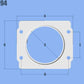 Vibrant MAF Sensor Adapter Plate for Subaru applications use w/ 3in Inlet I.D. filters only - Racecraft Industries