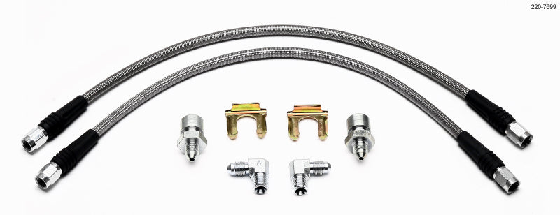 Wilwood Flexline Kit 55-57 Chevy w/ Forged Dynalite Front Caliper - Racecraft Industries