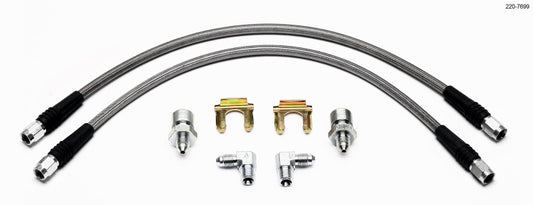 Wilwood Flexline Kit 55-57 Chevy w/ Forged Dynalite Front Caliper - Racecraft Industries