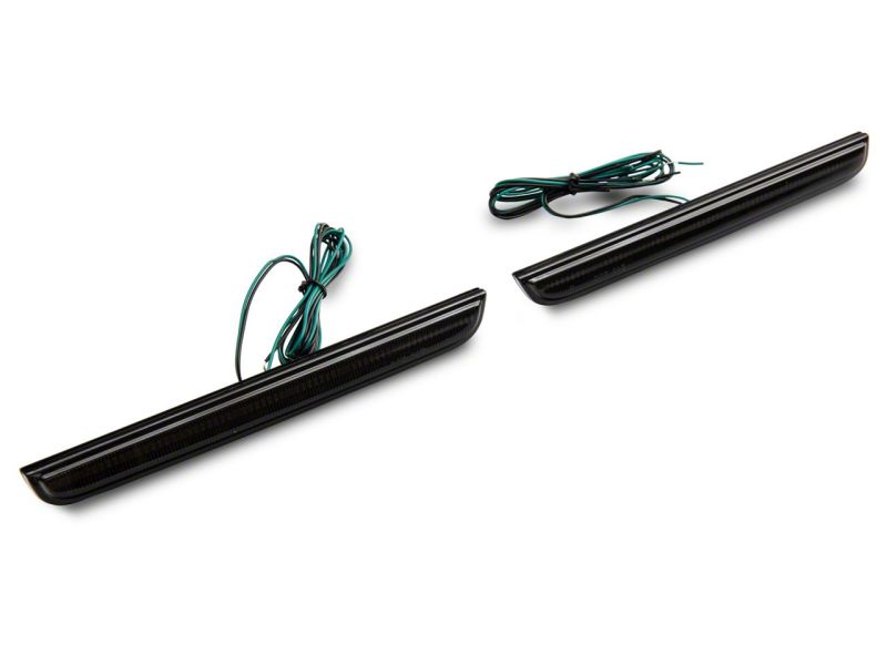 Raxiom 15-23 Dodge Challenger Axial Series LED Rear Bumper Reflector Lamps- Smoked - Racecraft Industries