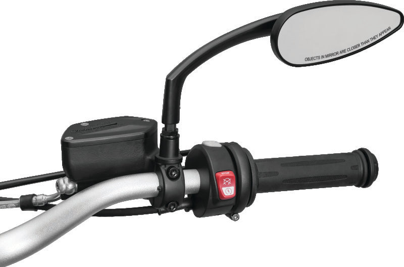 Kuryakyn Teardrop Mirrors Satin Black - Racecraft Industries