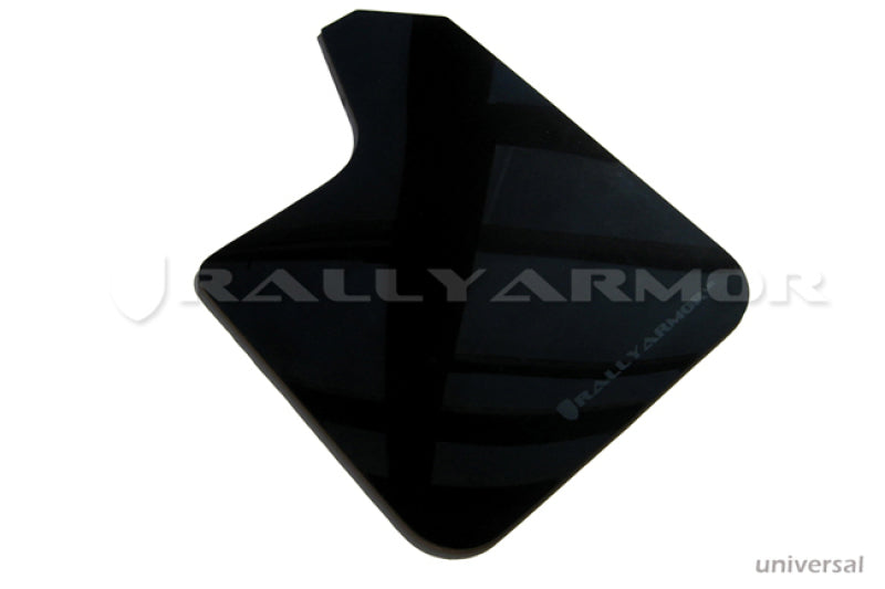 Rally Armor Universal Fit (No Hardware) Black UR Mud Flap w/ Red Logo - Racecraft Industries