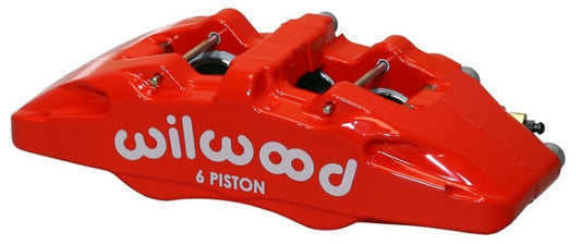 Wilwood Caliper-Forged Dynapro 6 5.25in Mount-Red-L/H 1.62/1.12/1.12in Pistons 0.81in Disc - Racecraft Industries
