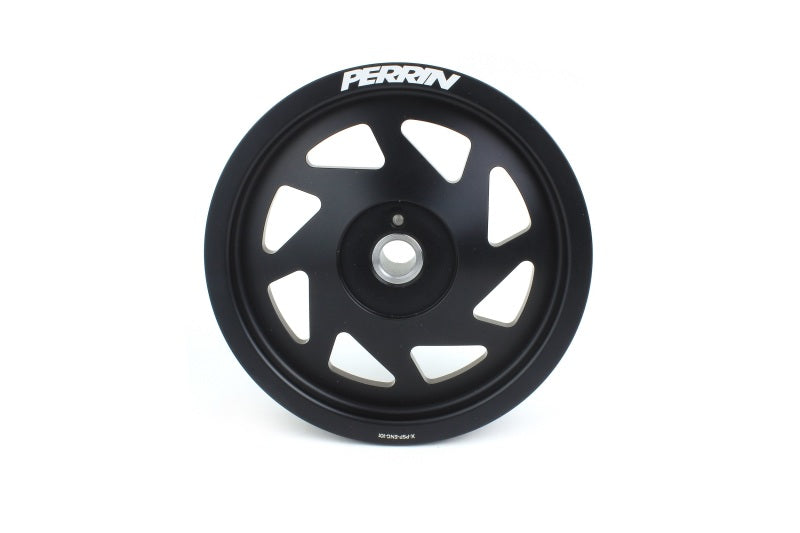 Perrin 19-21 Subaru WRX / 16-18 Forester Lightweight Crank Pulley (FA/FB Engines w/Large Hub) - Blk - Racecraft Industries