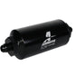 Aeromotive In-Line Filter - (AN-6 Male) 10 Micron Fabric Element Bright Dip Black Finish - Racecraft Industries