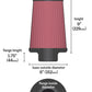 K&N Universal Rubber Filter 4inch FLG / 6inch OD-B / 4-5/8inch OD-T / 9inch H - Racecraft Industries