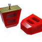 Energy Suspension Universal 4.5in Tall x 4.5in Long x 2.5in Wide Red Bump Stops (2 per set) - Racecraft Industries