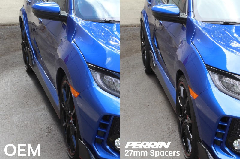 Perrin 17-18 Honda Civic Type R 64.1mm Hub 5x120 27mm Wheel Spacers (One Pair) - Racecraft Industries