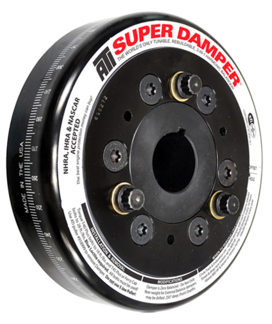 ATI Damper - 6.325in - Steel - Chevy SB / 90 Deg V6 - 409 - Pont 4Cyl - 3 Ring - 1Pc - Racecraft Industries