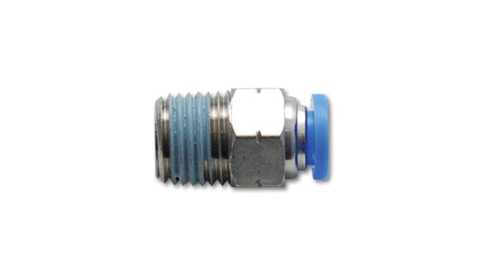 Vibrant Male Straight Pneumatic Vacuum Fitting (1/8in NPT Thread) for use with 5/32in(4mm) OD tubing - Racecraft Industries